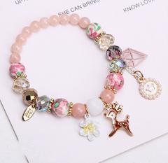 Elegant Pearl & Stone Bracelet